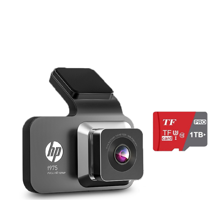HP Fahrrekorder + Inklusive deutschem Menü + HD-Nachtsicht + GPS + Speicherkarte mit großer Kapazität (1 TB)